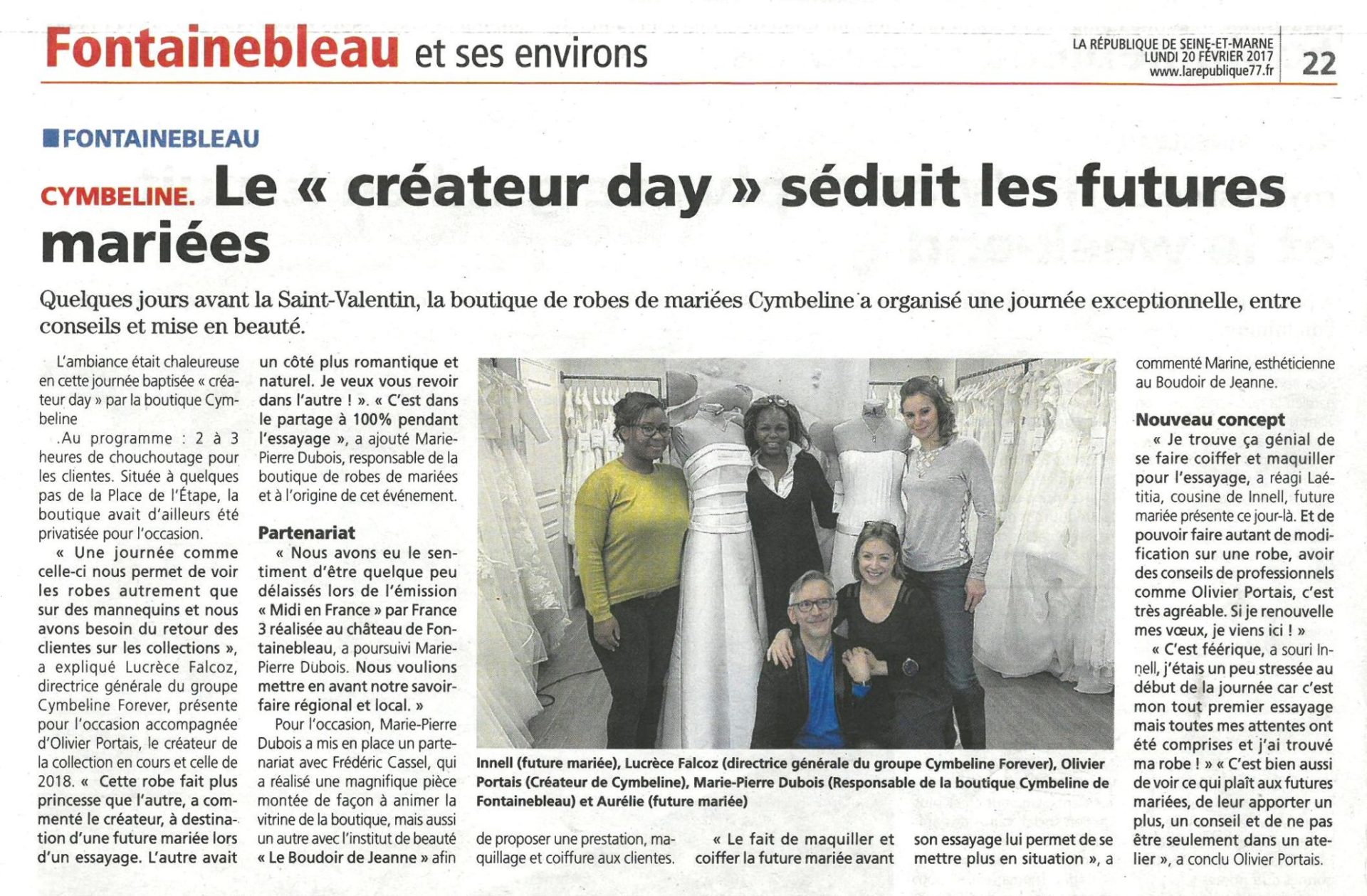 Designer day Cymbeline Fontainebleau