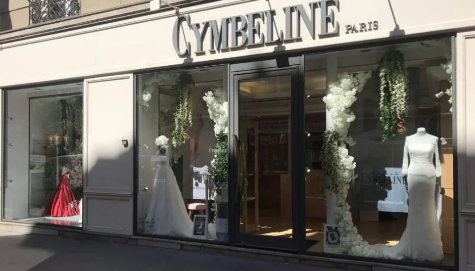 Boutique de robes de mariée à Paris