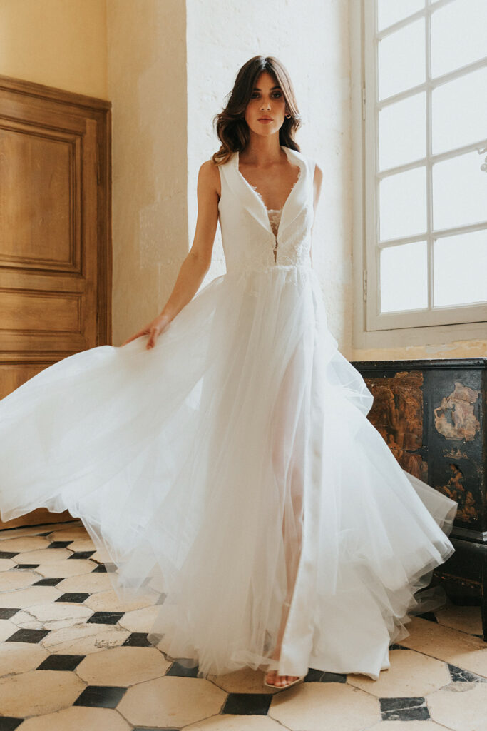 Dress RACINE - Wedding dress french designer Collection 2023