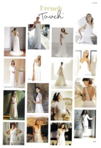 femmes dans des robes de mariée pour un magazine mariage
