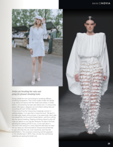 article de magazine de robes de mariée