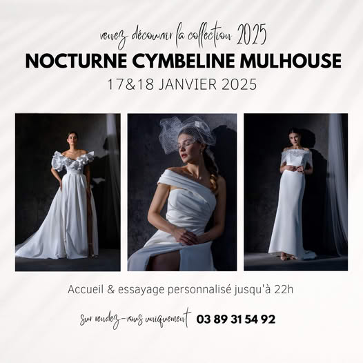 Robes de mariée pour un événement en boutique Nocturne Cymbeline Wittelsheim